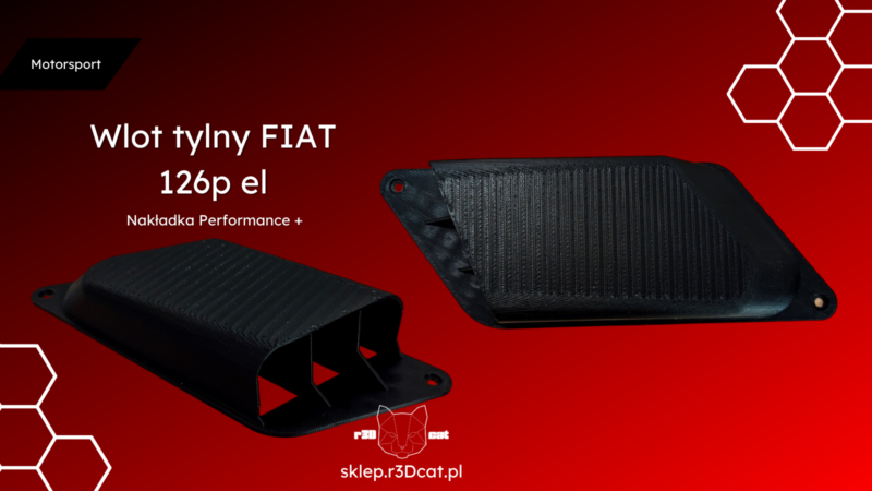 Wlot tylny FIAT 126p el - Nakładka Performance+