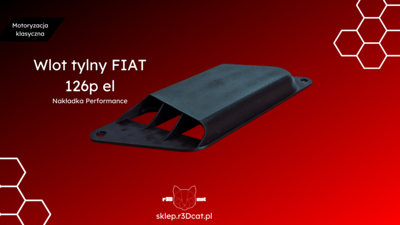 Wlot tylny FIAT 126p EL - Nakładka Performance