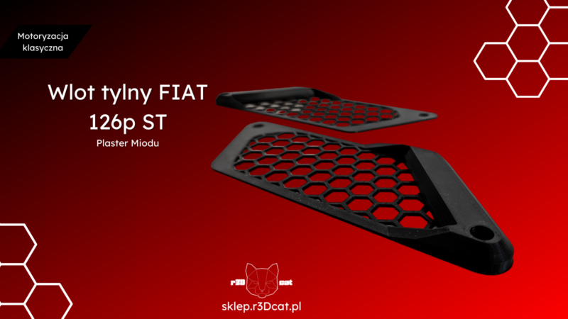 Wlot tylny FIAT 126p ST - Nakładka Plaster Miodu